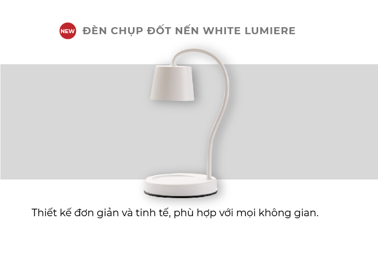 Đèn chụp đốt nến Yankee Candle - White Lumiere