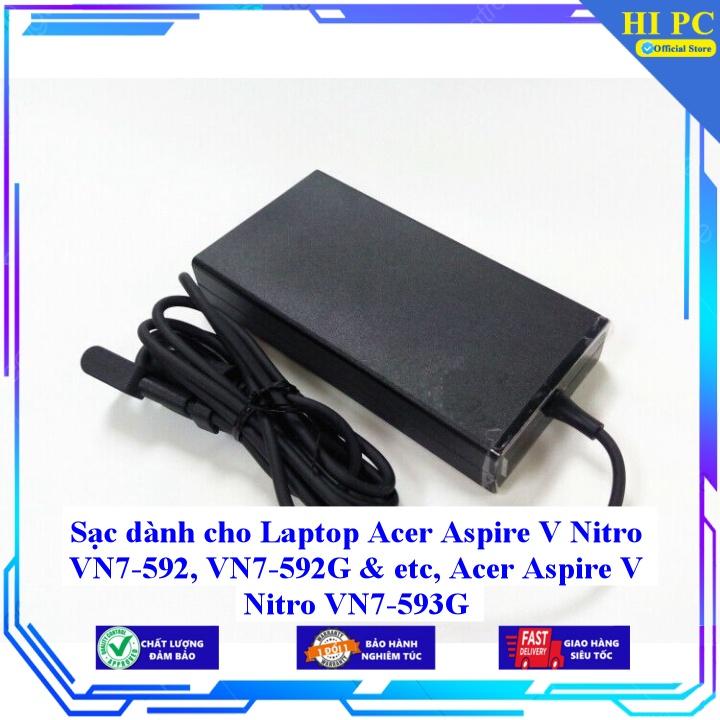 Sạc dành cho Laptop Acer Aspire V Nitro VN7-592 VN7-592G & etc Acer Aspire V Nitro VN7-593G - Kèm Dây nguồn - Hàng Nhập Khẩu