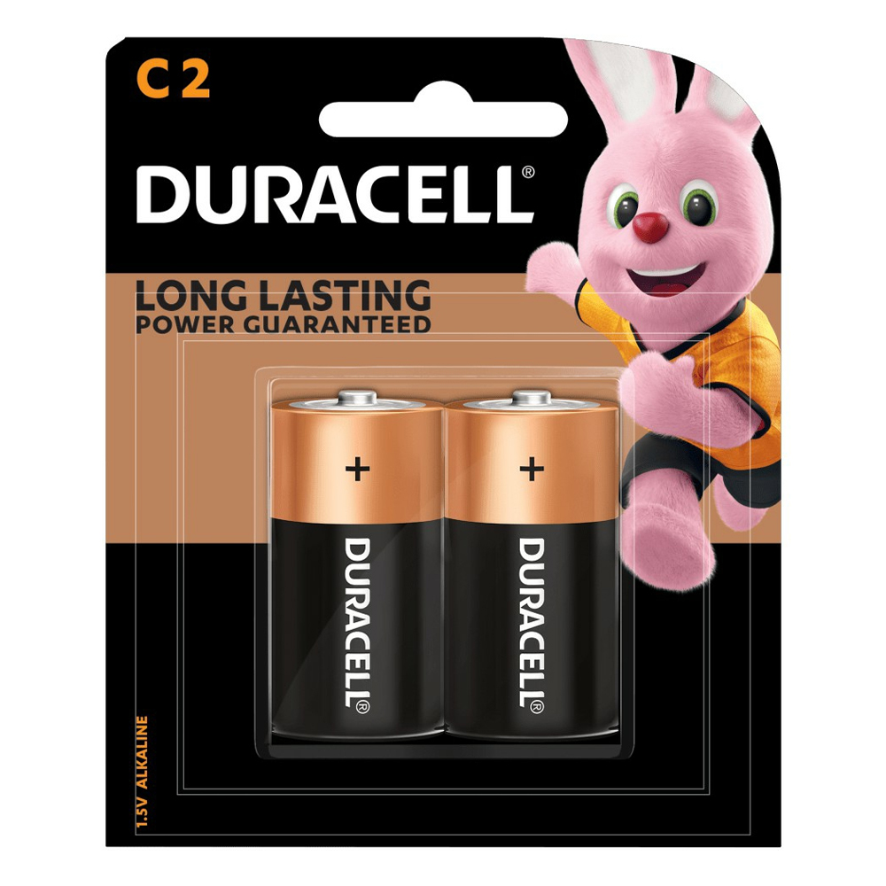 Vỉ 2 Viên Pin Trung ( Pin C ) DURACELL 1,5V Siêu Bền - Hàng chính hãng