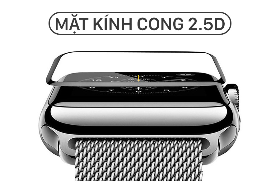 Miếng dán Cường lực Apple Watch Coteetci 4D dành cho Apple Watch (hàng chính hãng)