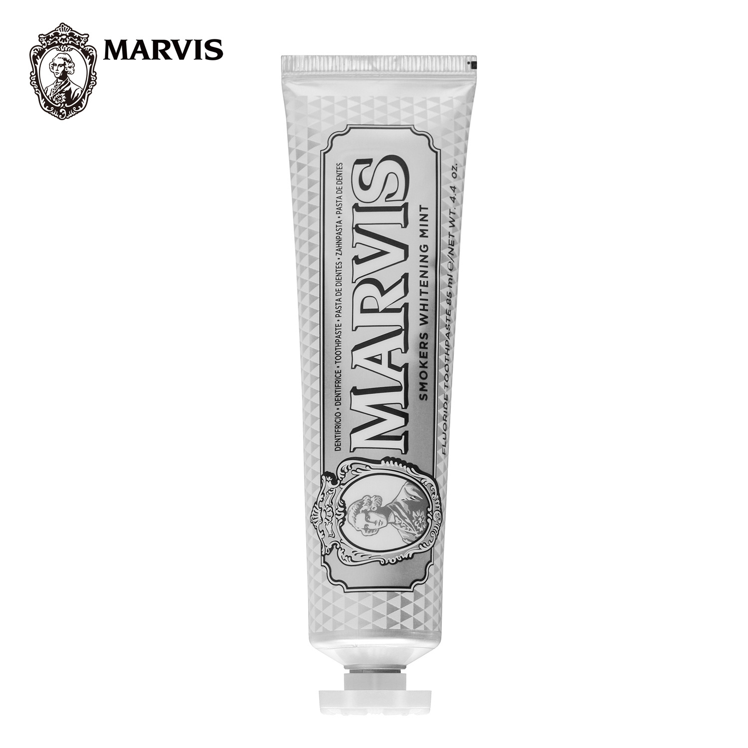Kem đánh răng cho người hút thuốc và uống coffee Marvis Smokers Whitening Mint Italy 85ml