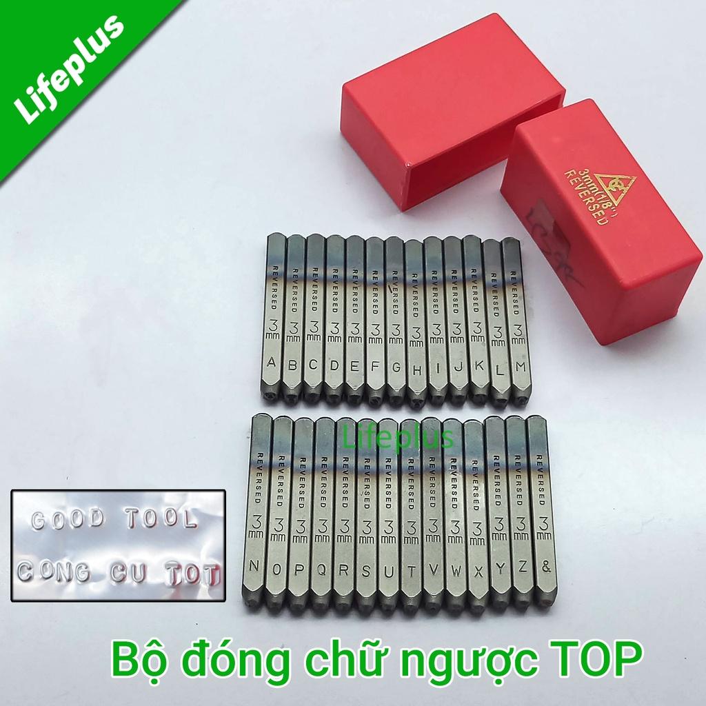 Bộ đóng chữ ngược TOP đóng chữ nổi trên kim loại