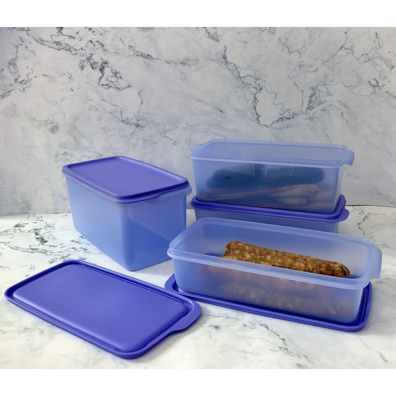 BỘ 4 HỘP TRỮ MÁT TUPPERWARE STAK N STOR