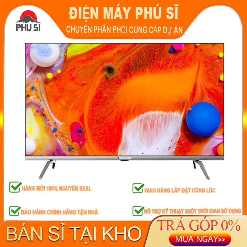 Smart TV Full HD Coocaa 43 Inch Wifi - 43S7G - Android 11 - Viền mỏng - Hàng chính hãng