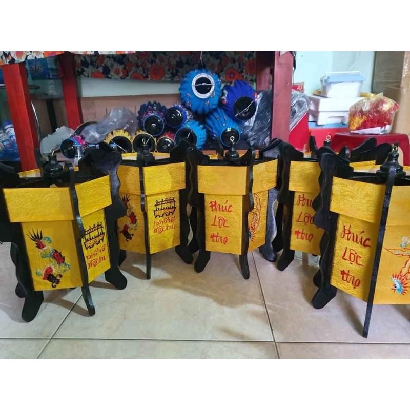 Đèn lồng trụ gỗ lục giác hội an