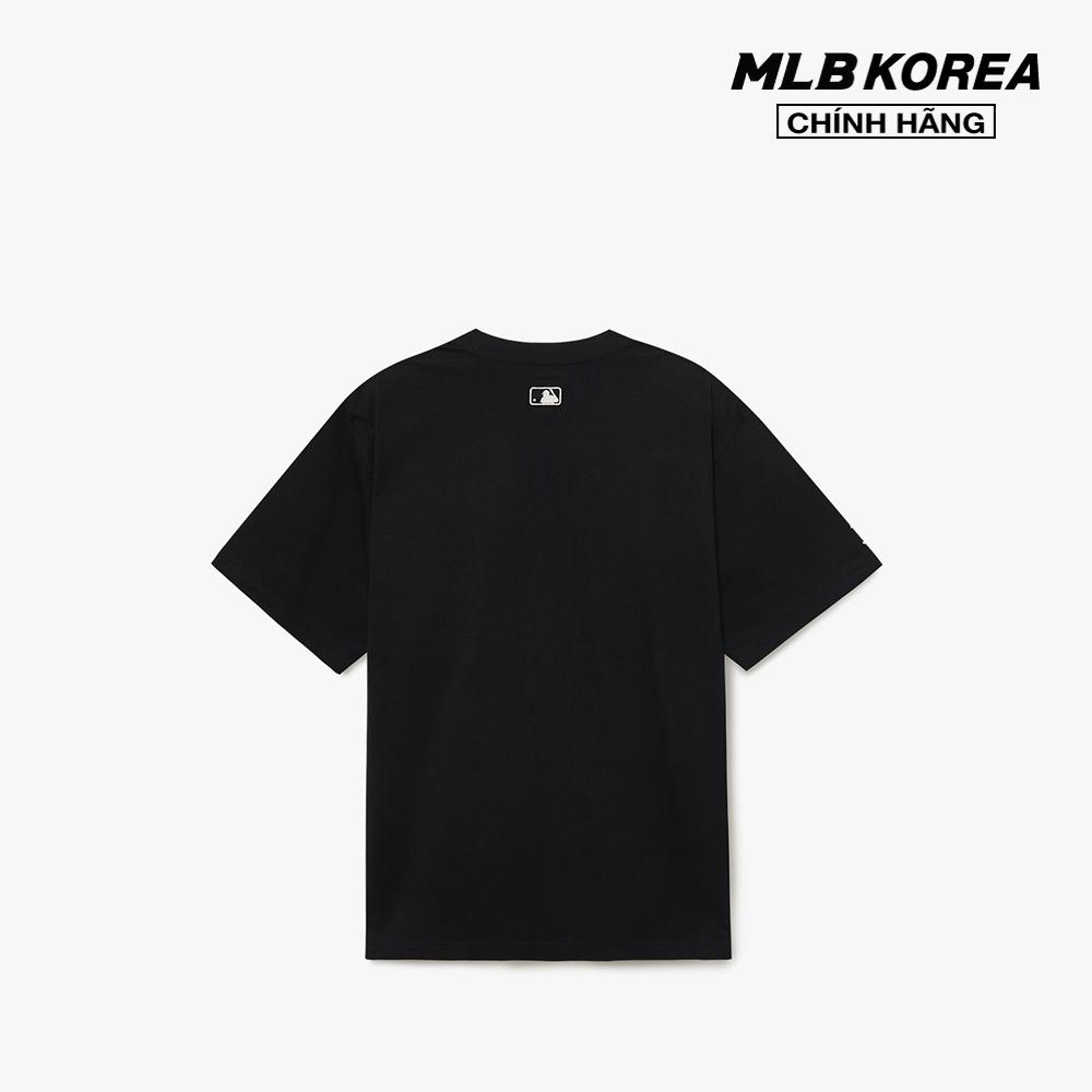 MLB - Áo thun unisex cổ tròn tay ngắn Cube Clipping Monogram Overfit 3ATSM0333