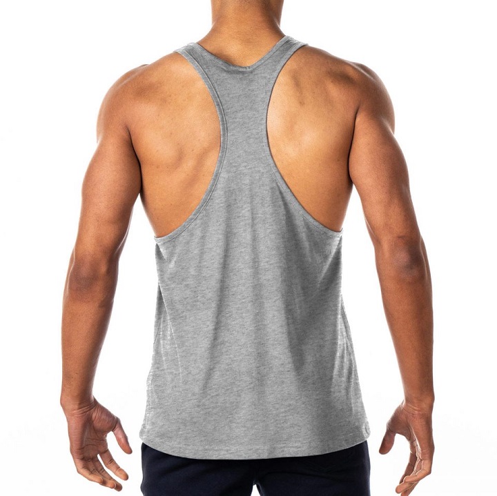 Áo Tập Gym Ba Lỗ Rộng Nách Nam Cotton SA475