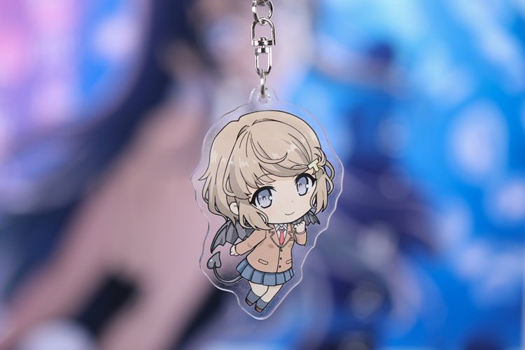 Móc Khóa Anime chibi Bunny Girl Senpai ( Mica trong acrylic)