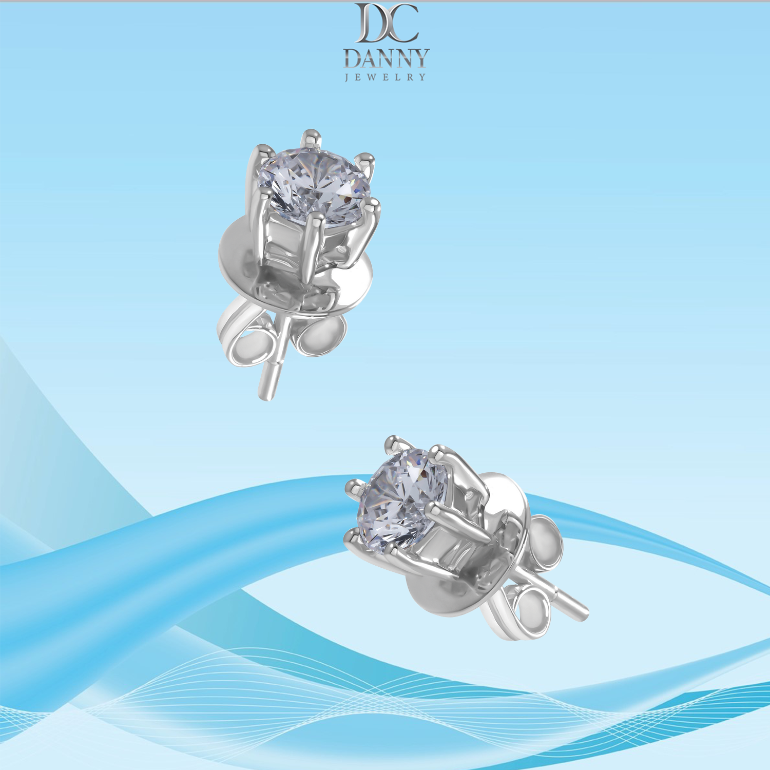 Bông Tai Danny Jewelry Bạc 925 Đính Đá CZ BT0045