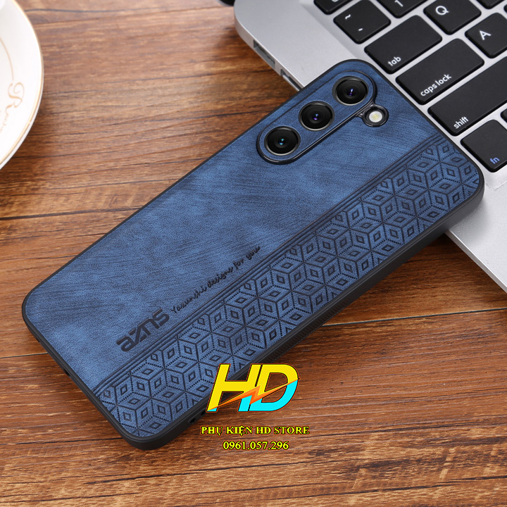 Ốp Lưng Da Dành Cho Samsung Galaxy A54 5G Chính Hãng AZNS , Ốp lưng thiết kế vân nổi, Chống Sốc, Khoét Lỗ bảo vệ camera - Hàng Nhập Khẩu