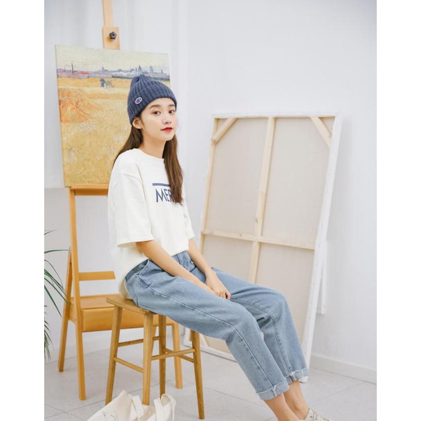 Áo Thun Rộng Tay Lỡ MERCI Hàn Xẻng