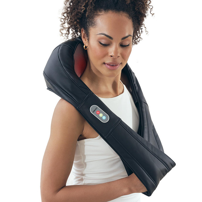 Đai massage Shiatsu cổ vai gáy &amp; toàn thân kèm nhiệt Homedics NMS-615 - Hàng nhập khẩu USA