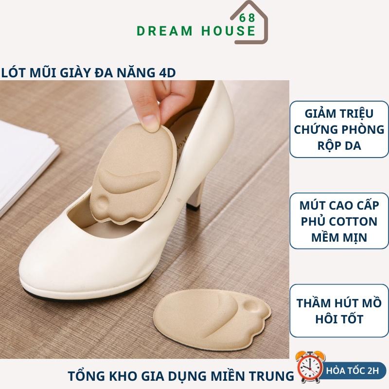 Miếng Lót Mũi Giày Đa Năng 4D, Chống Đau Ngón Chân Và Hút Mồ Hôi Khi Mang Giày