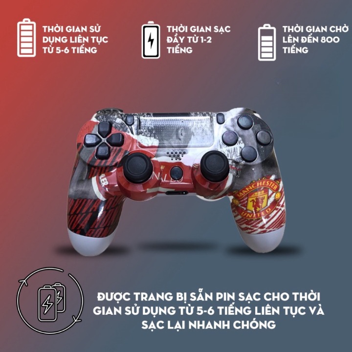 Tay cầm Hà NộiTay Cầm P4S Không Dây Bluetooth chơi Fifa Online4 Cho PC / Laptop / Điện Thoại Android / TV Android / TV