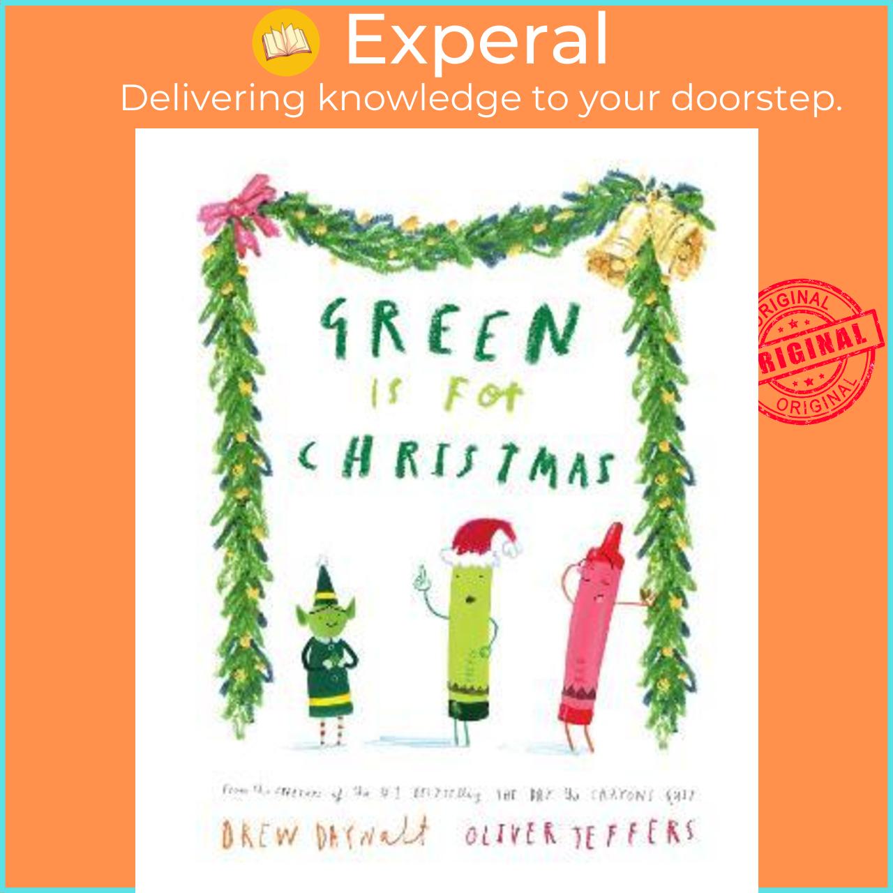 Sách - Green is for Christmas by Drew Daywalt (UK edition, hardcover)