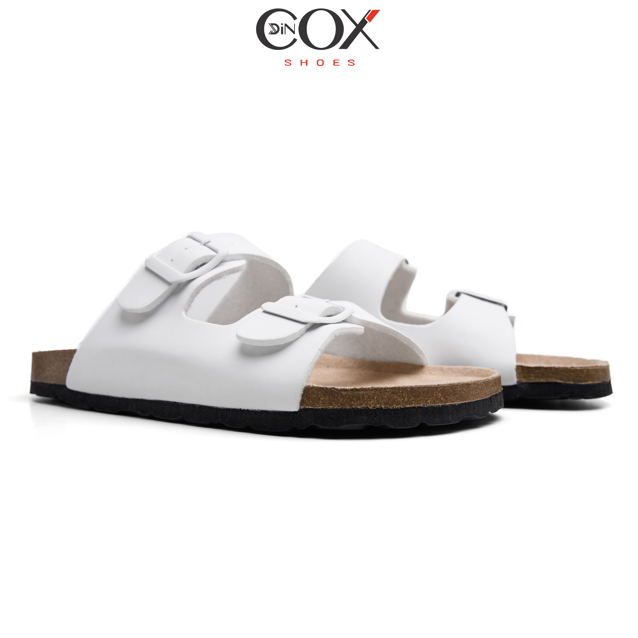 Dép Đế Trấu Nữ 2 Khóa Navy DC01 - EVA Dincox