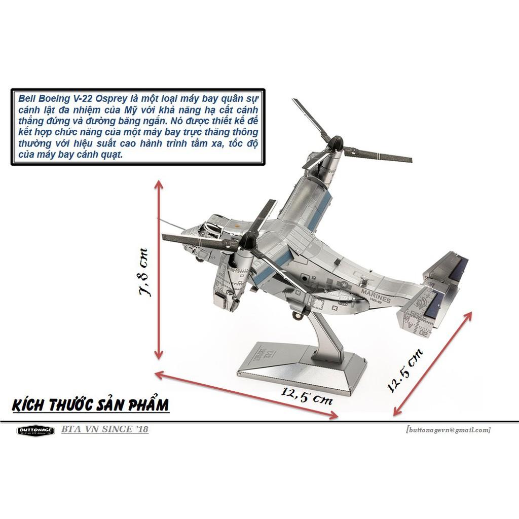 Mô Hình Lắp Ráp 3d Máy bay Trực Thăng V-22 Osprey