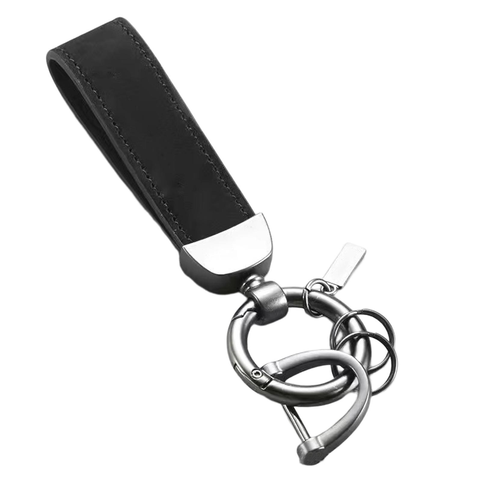 PU Leather Keychain Decor Gift Key Clip for Backpack Purse Handbag