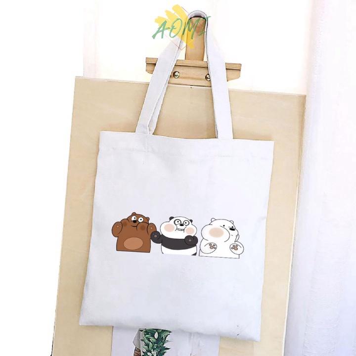 TÚI VẢI LOVE ĐEO VAI TOTE CANVAS BAG CÓ KHÓA KÉO SIZE LỚN 33x38cm PHONG CÁCH CÁ TÍNH HOT TREND AO 3158 S