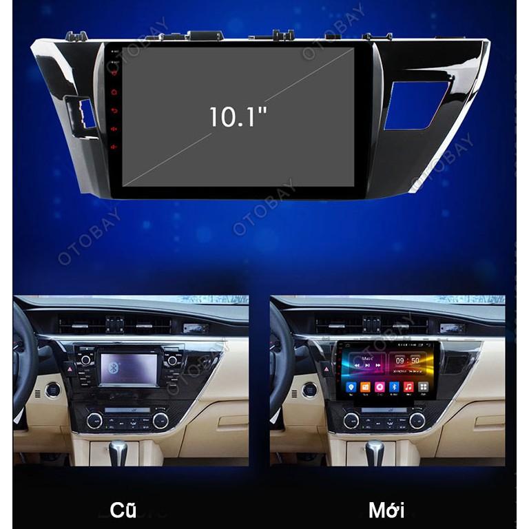 Màn Hình 10 inch Cho Xe ALTIS 2014-2017, Đầu DVD Android Tiếng Việt Kèm Mặt Dưỡng Giắc Zin Xe TOYOTA ALTIS