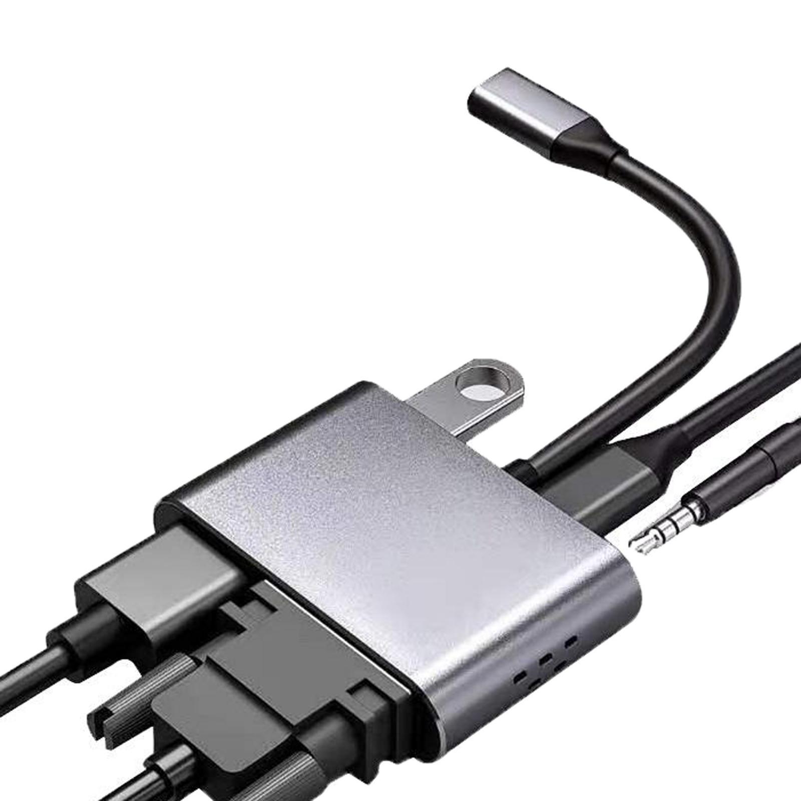 New Type-C Hub Dock USB 3.0 VGA Adapter Expansion Splitter for Macbook Pro