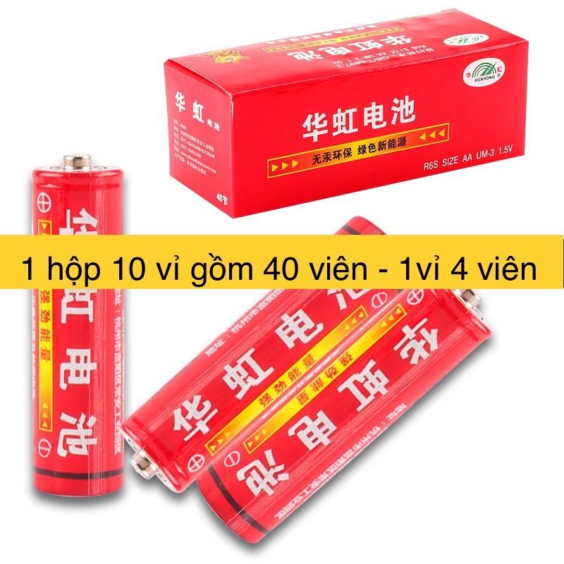 1 hộp(40 viên)Pin tiểu 3AA 1,5V,pin khô Trung Quốc để tha hồ không sợ chảy nước