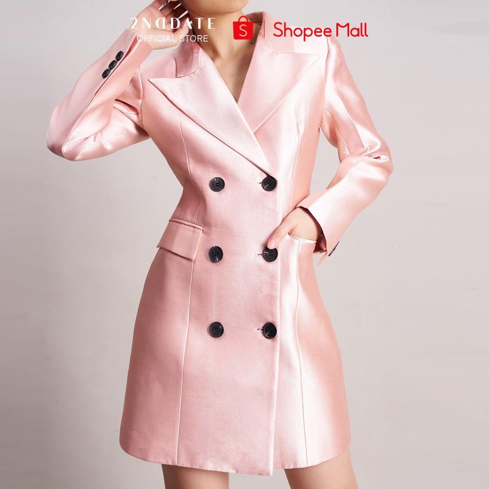 Váy Blazer Taffeta màu hồng 2NDDATE BL025P