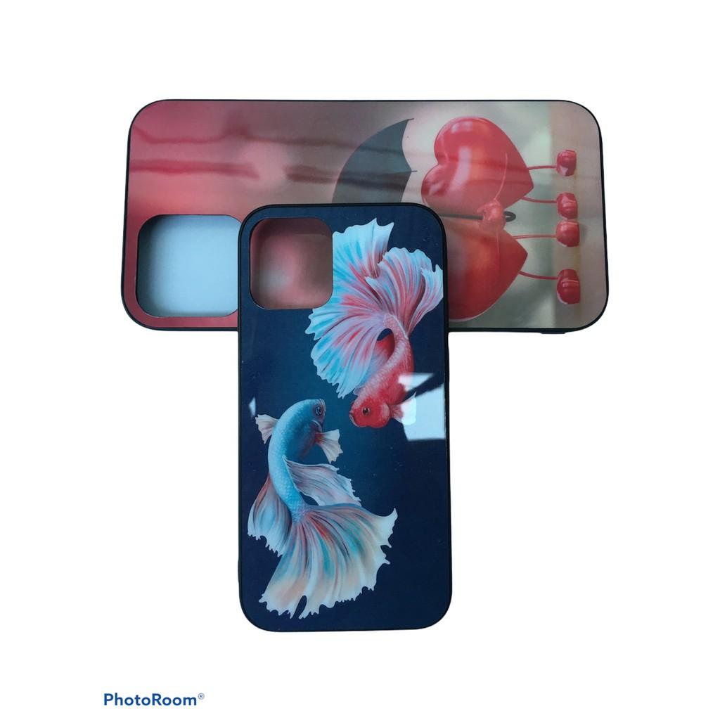 Ốp điện thoại mặt kính cường lực dành cho iphone 12 / 12 pro / 12pro max