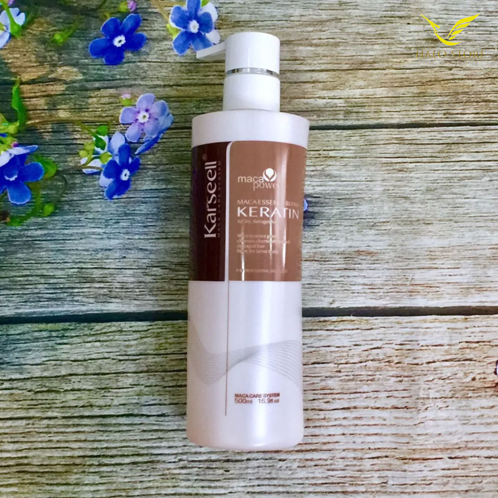 [+Tặng mũ trùm] Keratin Karseell phục hồi tóc thần tốc 500ml