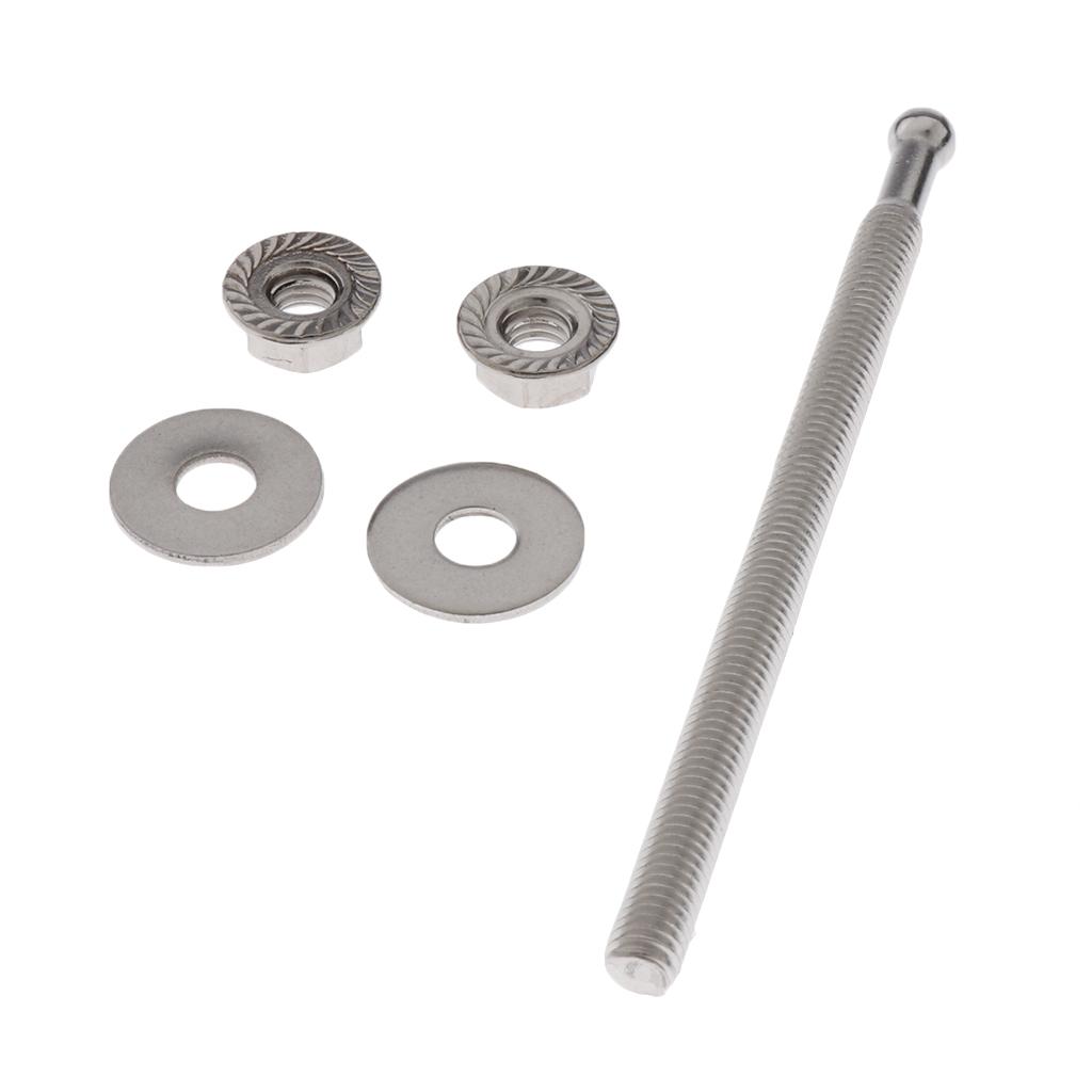 Pair Aluminum Alloy Bonnet Hood Pin Lock Quick Release Universal Black