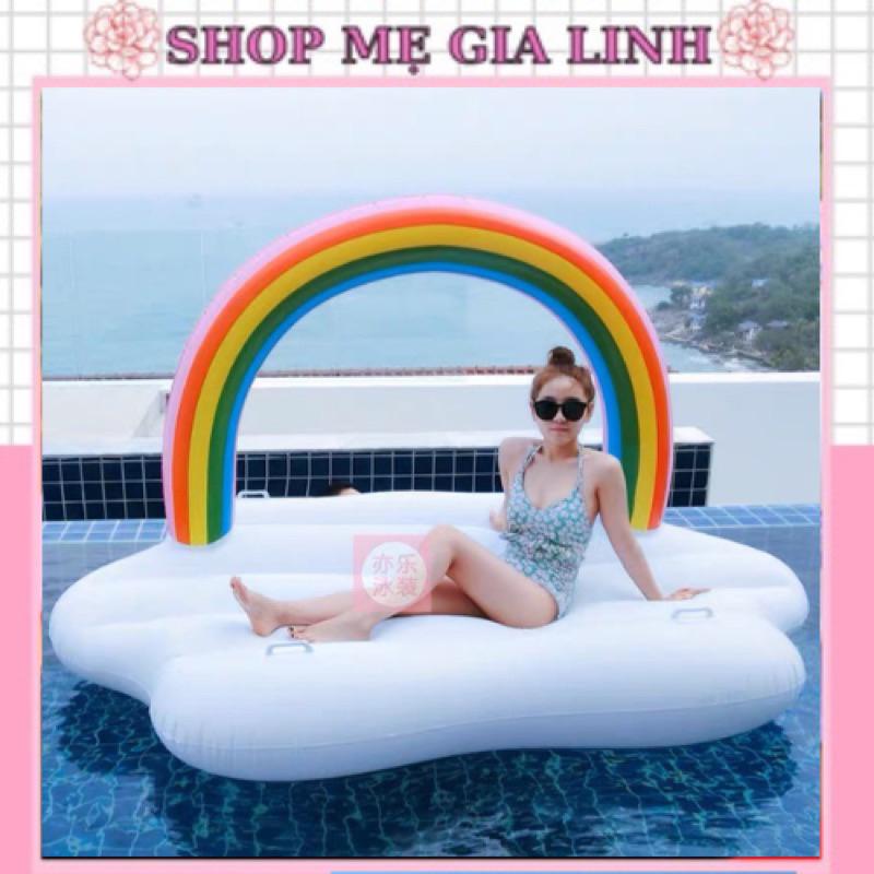 Phao Bơi Cầu Vòng Khổng Lồ Người Lớn 210cm Hottrend