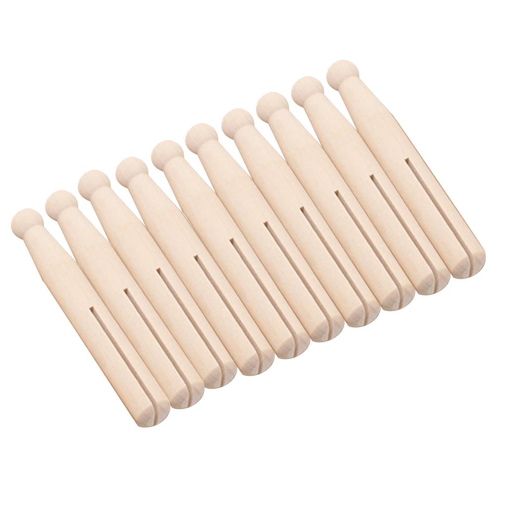 10pcs Food Snack Storage Sealing Bag Clips Sealer Clamp Solid Wood