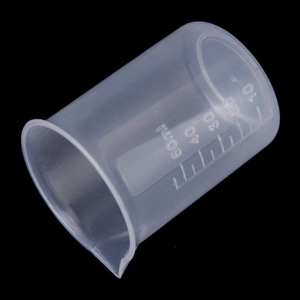50/100/150/200/250/500ml Transparent Plastic Graduated Beaker