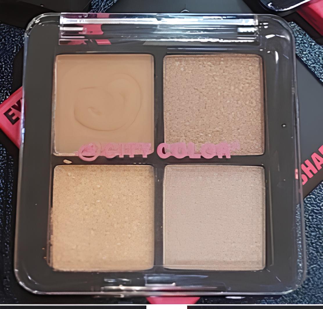 Phấn mắt CITY COLOR eye shadow the Smokeys Palate 4 ô.