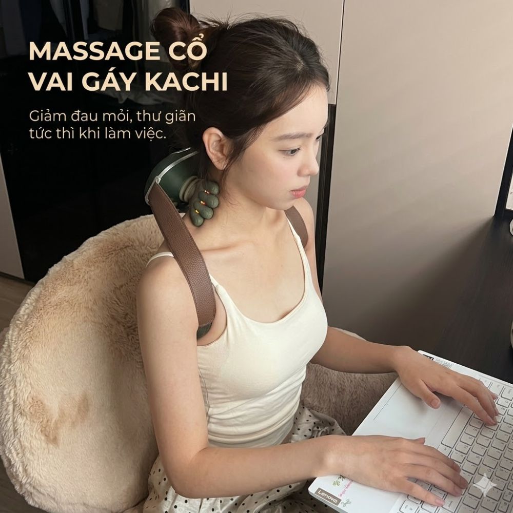 Máy Massage Cổ Vai Gáy Kachi MK449 - Giải Pháp Thư Giãn Hoàn Hảo - Hàng chính hãng