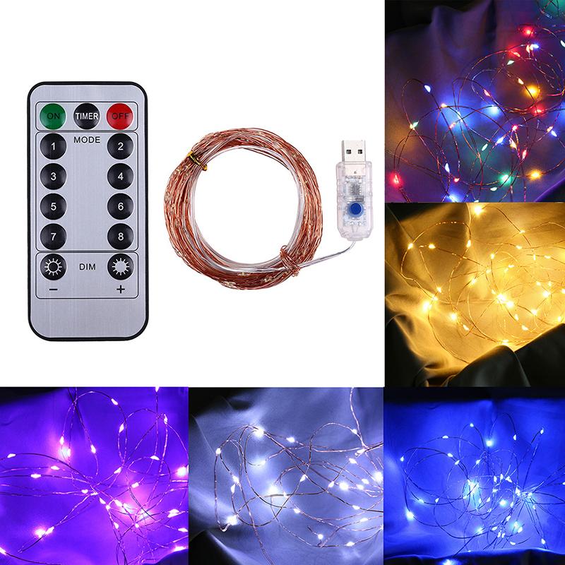 Dây Đèn Led Trang Trí Dc5V Usb 10m Điều Khiển Từ Xa