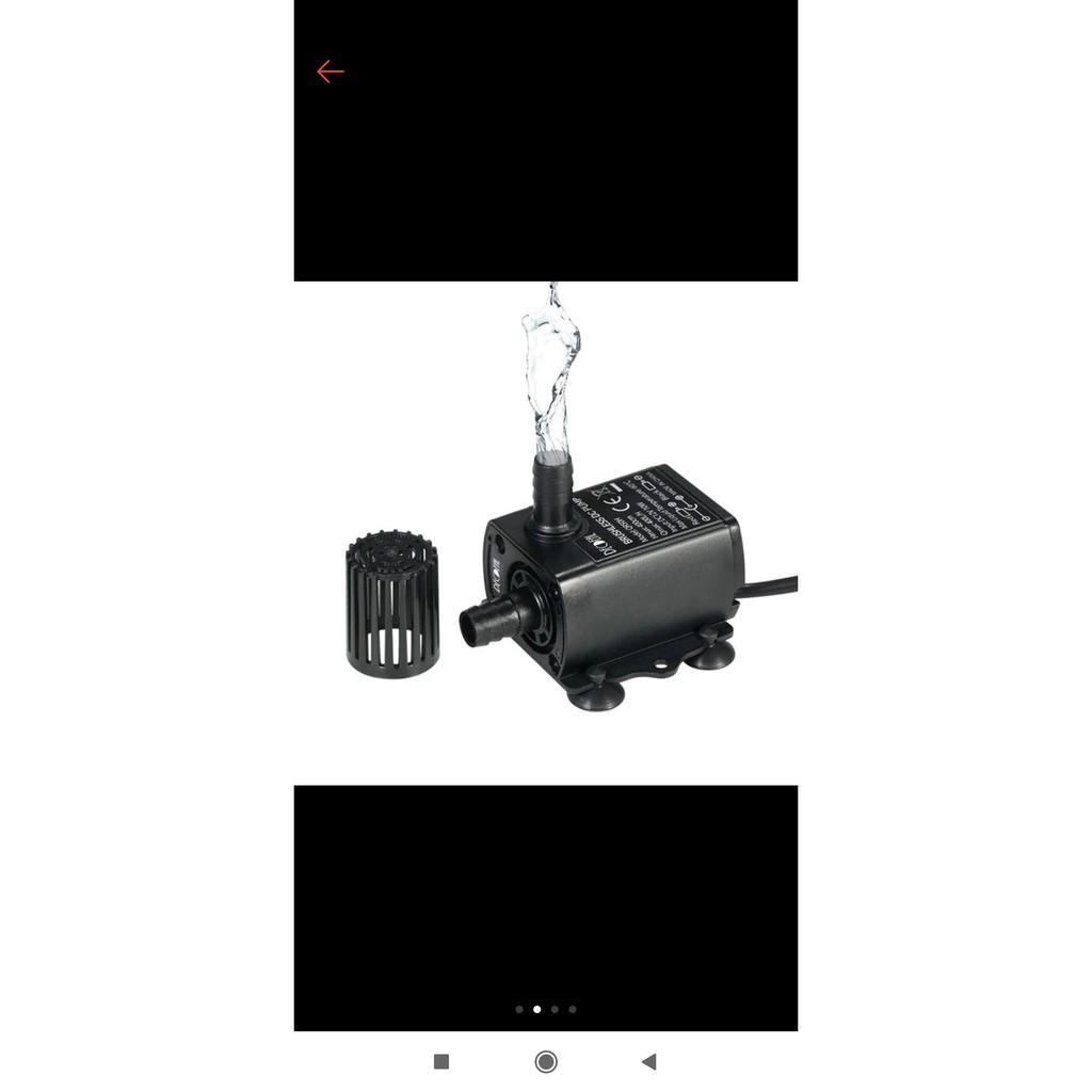 BƠM MINI 12V-10W ĐIỀU CHỈNH ĐƯỢC LƯU LƯỢNG- BƠM CHÌM KHÔNG CHỔI THAN - Phụ kiện cá cảnh - shopleo
