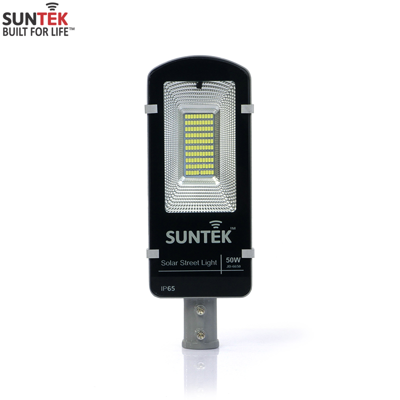 Đèn Đường Năng Lượng Mặt Trời SUNTEK LED Solar Street Light JD-6650 50W - Hàng Chính Hãng