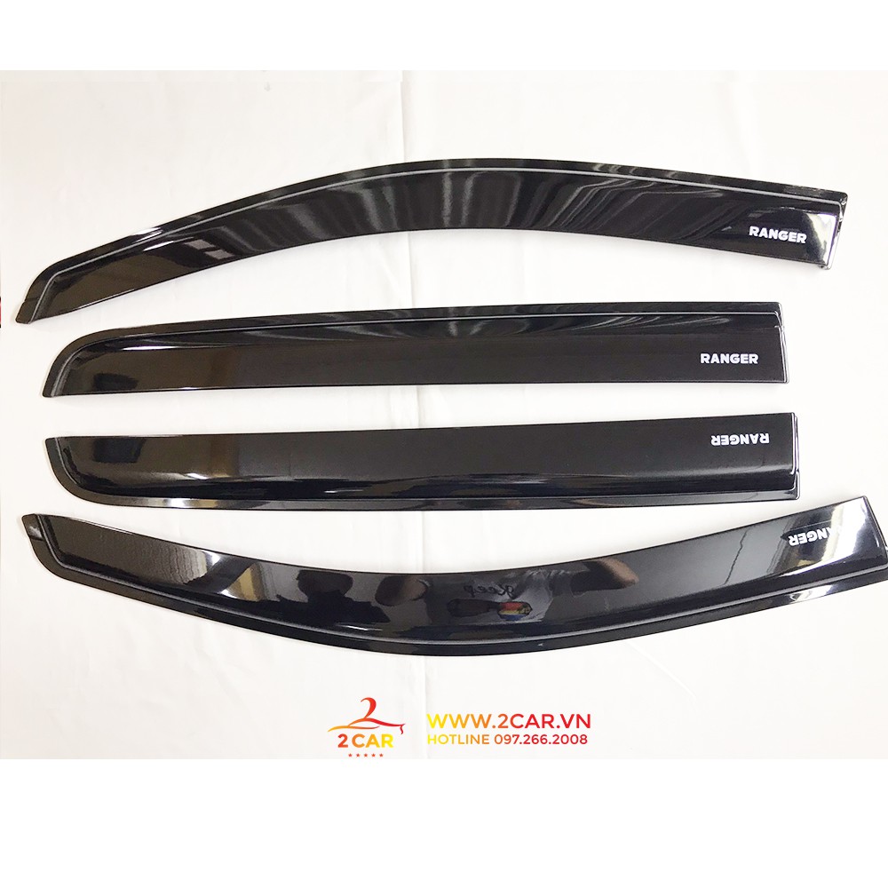 Vè che mưa xe Ford Ranger 2015 - 2021 nhựa đen thái dày cao cấp