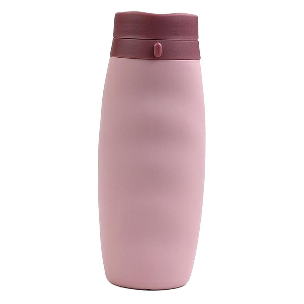 600ml Silicone Folding Water Bottle Outdoor Travel Drink Bottle
