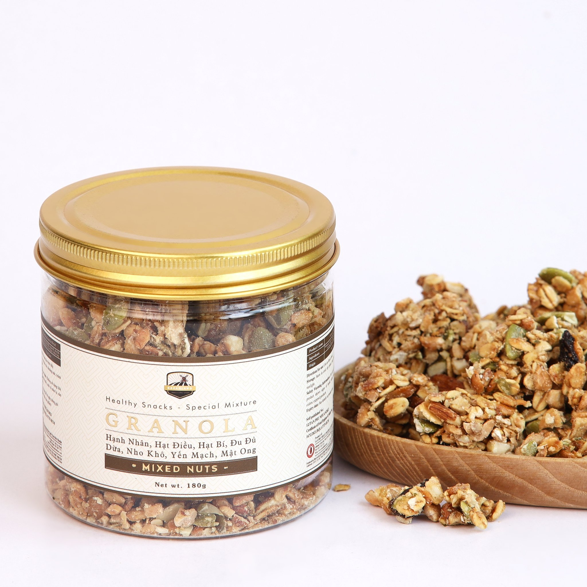 Granola Mixed Nuts & Fruits 180gr - Giàu Chất Xơ Và Vitamin