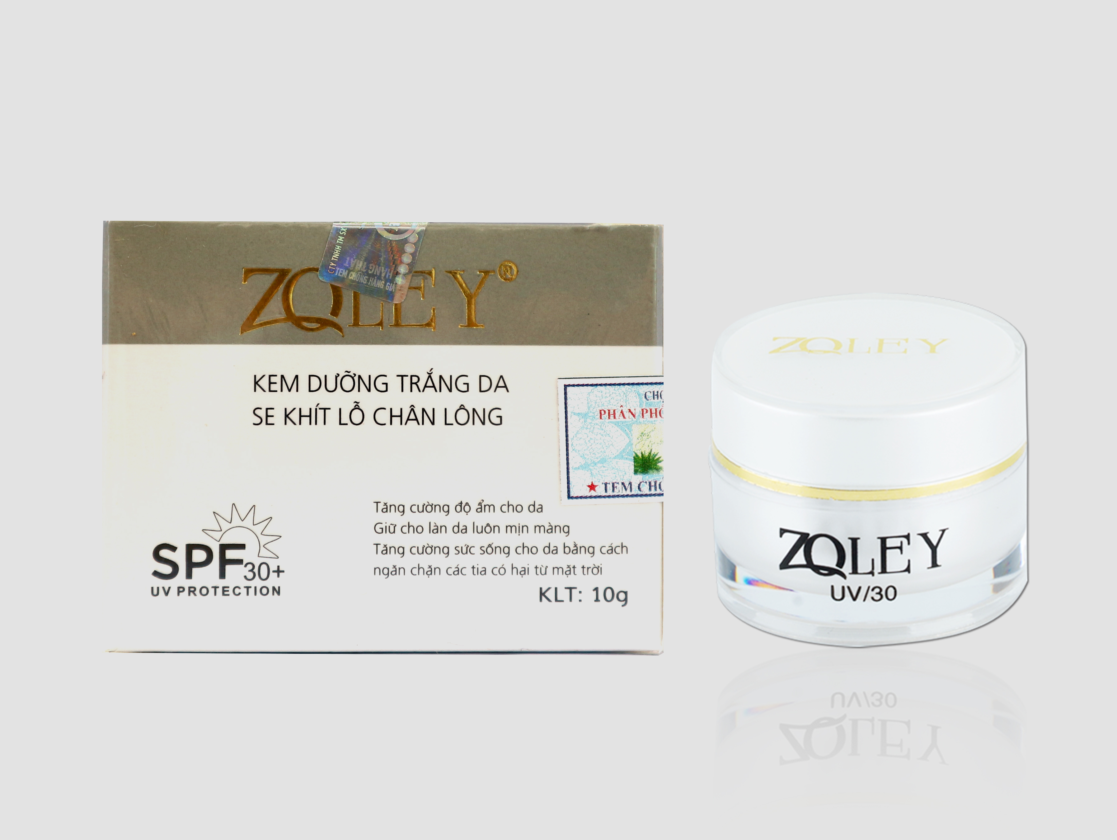 Kem Dưỡng Trắng Da, Se Khít Lỗ Chân Lông và Phục Hồi Da Zoley 10g (Face trắng)