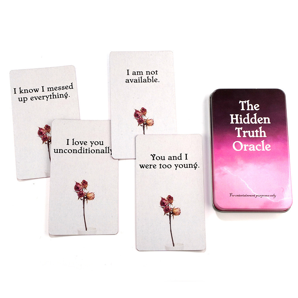 Bộ Bài The Hidden Truth Oracle Hộp Thiếc Mạ Cạnh 78 Lá Tặng File Tiếng Anh Và Đá Thanh Tẩy