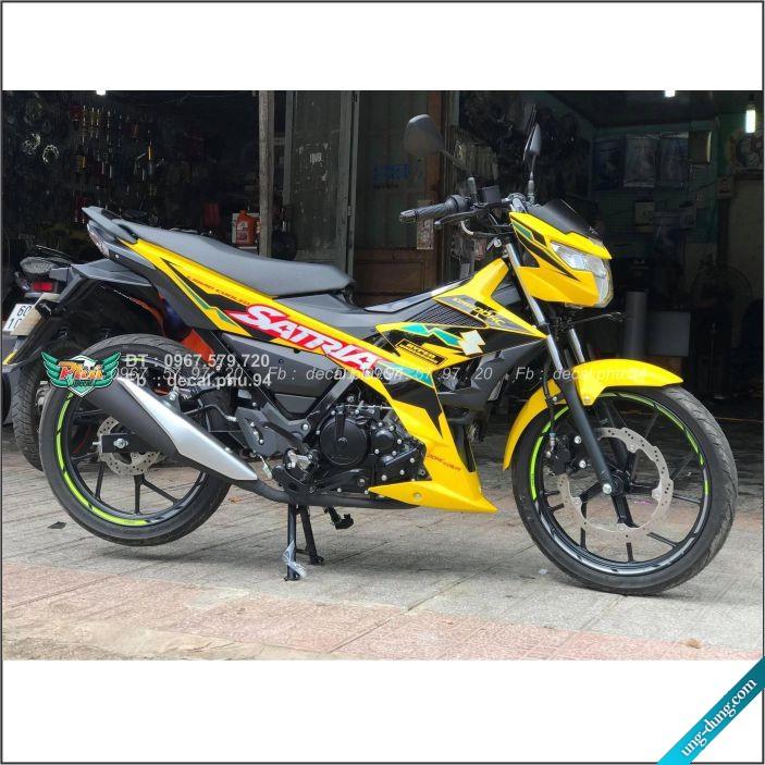 Tem Rời Satria Vàng đen