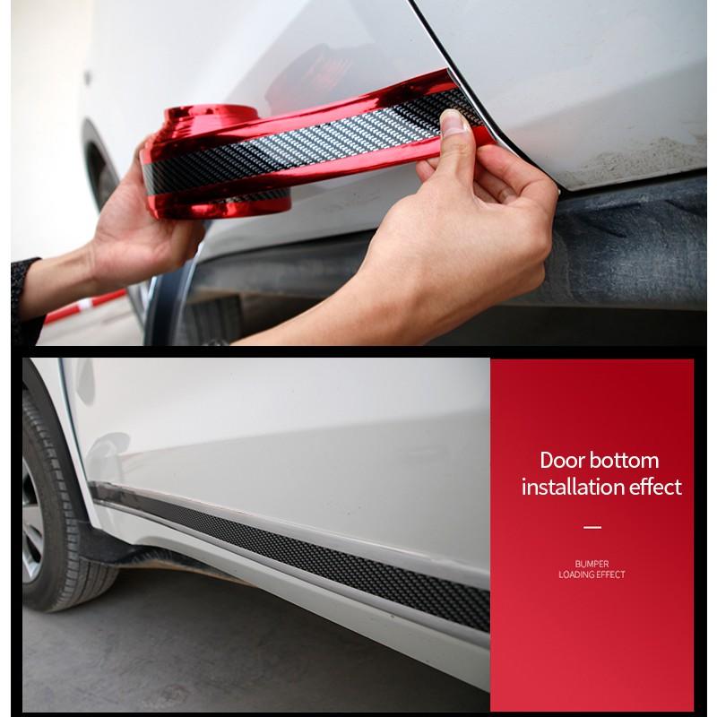 Miếng dán bằng sợi carbon cao su bảo vệ cho cửa xe ô tô