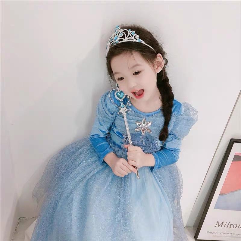 Váy công chúa elsa cho bé gái size 150cm