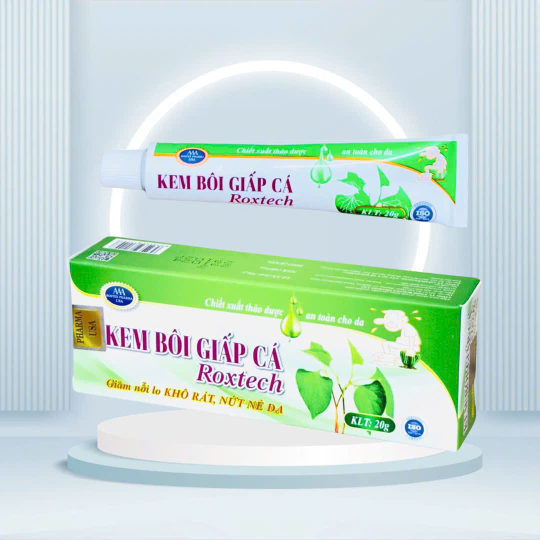 Kem Bôi Giấp Cá Roxtech , với giấp cá giúp giảm trĩ, táo bón, đau do nứt kẽ hậu môn