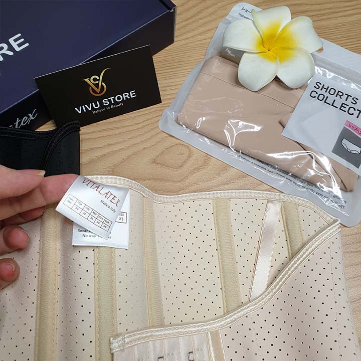 Đai Nịt Bụng Vita Latex "Thế Hệ Mới" Cao Cấp Che Mỡ Lưng, Định Hình Eo