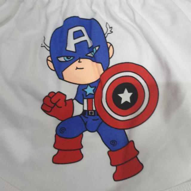 (8-19kg) ÁO CÀI VAI NGẮN TAY COTTON TRẮNG IN - BIBO KIM THU - NGẪU NHIÊN