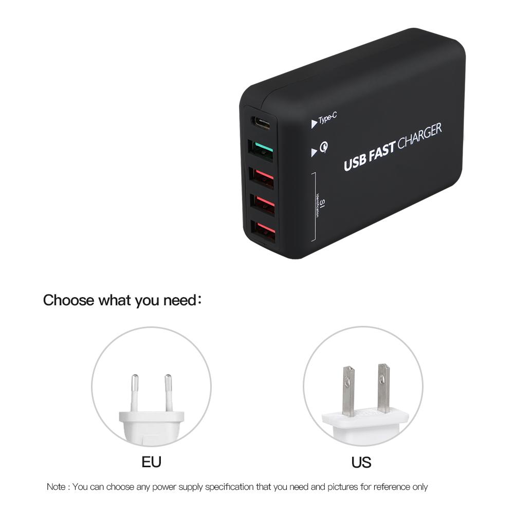 Bộ sạc treo tường đa cổng USB Quick Charge 3.0 dài 1,5mét